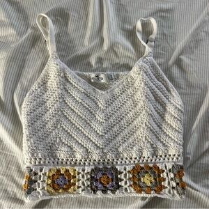 HOLLISTER CROCHET TANK TOP